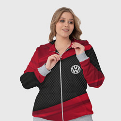 Женский 3D-костюм Volkswagen: Red Sport, цвет: 3D-меланж — фото 2