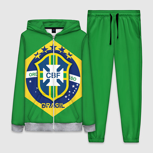 Женский костюм CBF Brazil / 3D-Меланж – фото 1