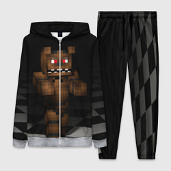Женский 3D-костюм Minecraft: Freddy FNAF, цвет: 3D-меланж