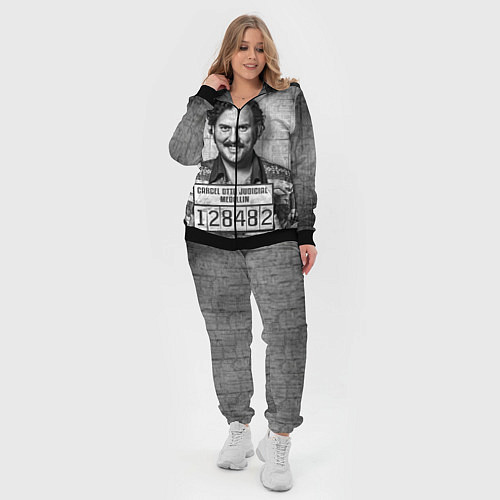 Женский костюм Пабло Эскобар / 3D-Черный – фото 4