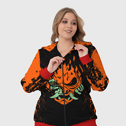 Женский 3D-костюм Cyberpunk 2077: SAMURAI, цвет: 3D-красный — фото 2