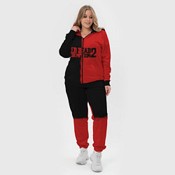 Женский 3D-костюм RDD 2: Black & Red, цвет: 3D-черный — фото 2