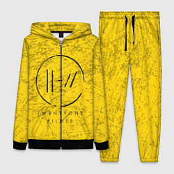 Женский 3D-костюм 21 Pilots: Yellow Grunge, цвет: 3D-черный