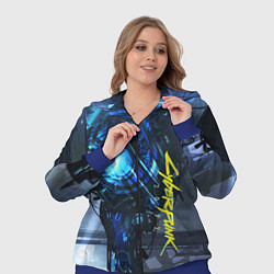 Женский 3D-костюм Cyberpunk 2077, цвет: 3D-синий — фото 2