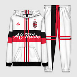 Женский 3D-костюм AC Milan: White Form, цвет: 3D-черный