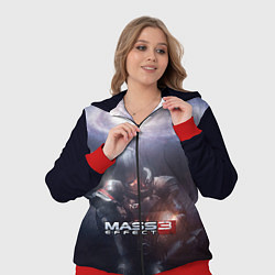 Женский 3D-костюм Mass Effect 3, цвет: 3D-красный — фото 2