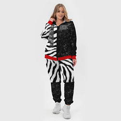 Женский 3D-костюм PUBG: Zebras Lifestyle, цвет: 3D-красный — фото 2