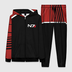 Женский 3D-костюм MASS EFFECT N7, цвет: 3D-черный