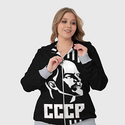 Женский 3D-костюм СССР Ленин, цвет: 3D-меланж — фото 2