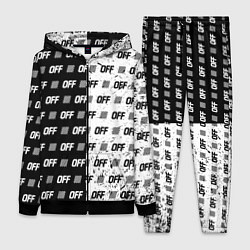 Женский 3D-костюм Off-White: Black & White, цвет: 3D-черный