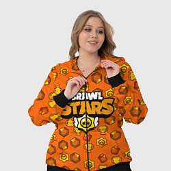Женский 3D-костюм Brawl Stars: Orange Team, цвет: 3D-черный — фото 2