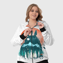 Женский 3D-костюм Лесной Тоторо, цвет: 3D-черный — фото 2