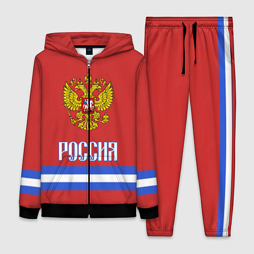 Женский костюм Хоккей: Россия / 3D-Черный – фото 1