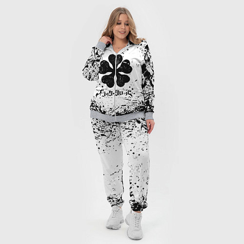 Женский костюм ЧЁРНЫЙ КЛЕВЕР / 3D-Меланж – фото 4