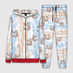 Женский 3D-костюм Ленивец стайл, цвет: 3D-красный