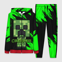 Женский 3D-костюм MINECRAFT CREEPER, цвет: 3D-красный