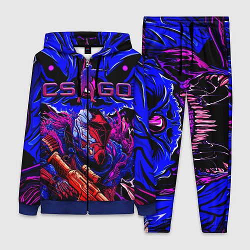 Женский костюм CS GO hyper beast IMBAskin / 3D-Синий – фото 1