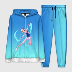 Женский 3D-костюм Фигурное катание, цвет: 3D-белый