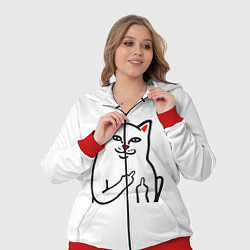 Женский 3D-костюм Meme Cat, цвет: 3D-красный — фото 2