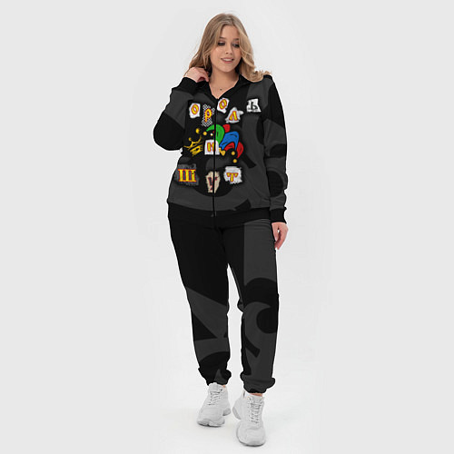 Женский костюм Король и Шут / 3D-Черный – фото 4