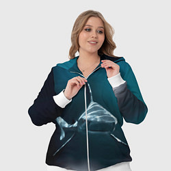 Женский 3D-костюм Акула, цвет: 3D-белый — фото 2