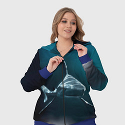Женский 3D-костюм Акула, цвет: 3D-синий — фото 2