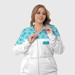 Женский 3D-костюм Казахстан Форма, цвет: 3D-белый — фото 2