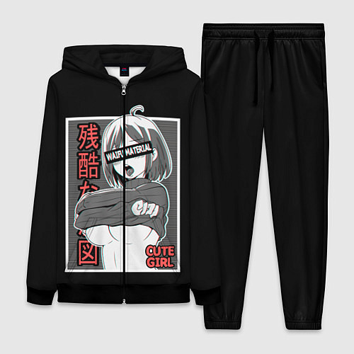 Женский костюм Ahegao / 3D-Черный – фото 1