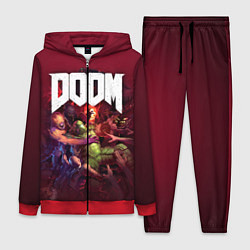 Женский 3D-костюм Doom, цвет: 3D-красный