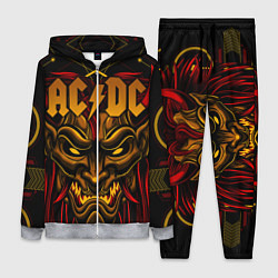 Женский 3D-костюм ACDC, цвет: 3D-меланж