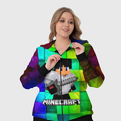 Женский 3D-костюм Minecraft Майнкрафт, цвет: 3D-черный — фото 2