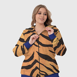 Женский 3D-костюм Тигриный камуфляж, цвет: 3D-синий — фото 2