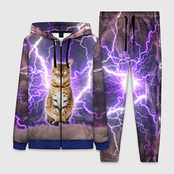 Женский 3D-костюм Котушка Теслы, цвет: 3D-синий