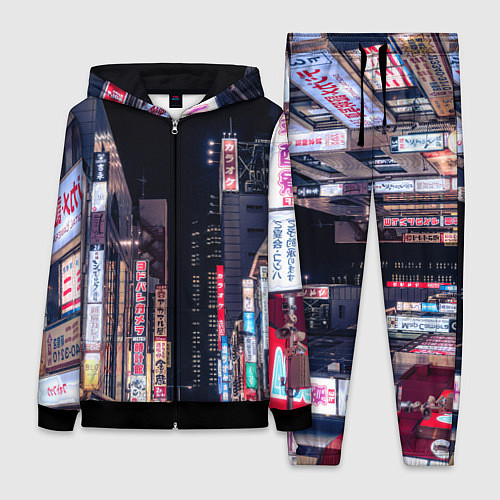 Женский костюм Ночной Токио / 3D-Черный – фото 1