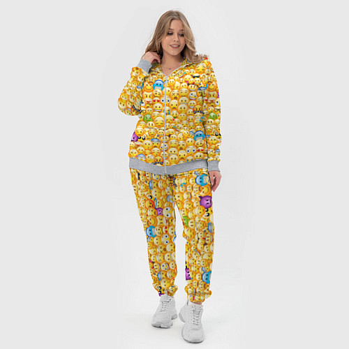 Женский костюм Смайлики Emoji / 3D-Меланж – фото 4