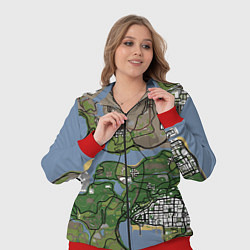 Женский 3D-костюм San andreas, цвет: 3D-красный — фото 2