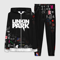 Женский 3D-костюм LINKIN PARK, цвет: 3D-белый