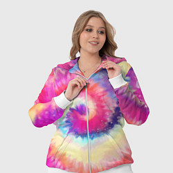 Женский 3D-костюм Tie Dye vortex, цвет: 3D-белый — фото 2