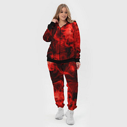 Женский 3D-костюм Красный дым, цвет: 3D-черный — фото 2