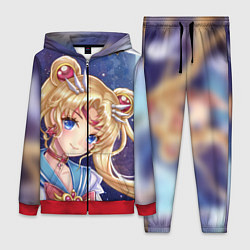 Женский 3D-костюм SAILOR MOON, цвет: 3D-красный