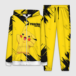 Женский 3D-костюм PIKACHU: PIKA PIKA, цвет: 3D-белый