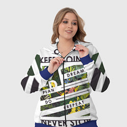 Женский 3D-костюм Off-White: Keep Going, цвет: 3D-синий — фото 2