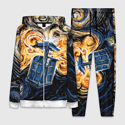 Женский 3D-костюм Van Gogh Tardis, цвет: 3D-белый