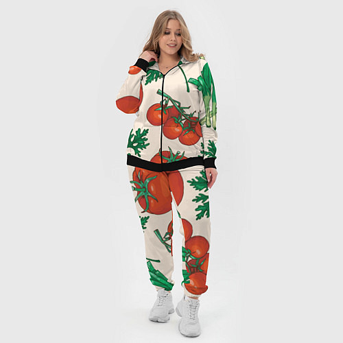 Женский костюм Летние овощи / 3D-Черный – фото 4