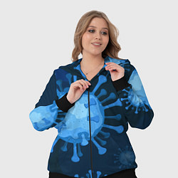 Женский 3D-костюм Сorona virus infection, цвет: 3D-черный — фото 2