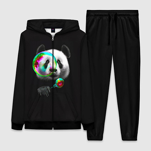Женский костюм Панда и мыльный пузырь / 3D-Черный – фото 1