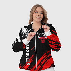 Женский 3D-костюм CHICAGO BULLS, цвет: 3D-белый — фото 2