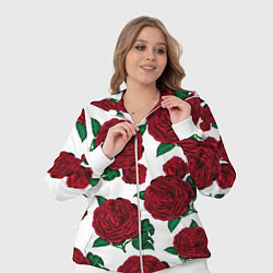 Женский 3D-костюм Винтажные розы, цвет: 3D-белый — фото 2