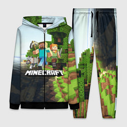 Женский 3D-костюм Minecraft, цвет: 3D-черный