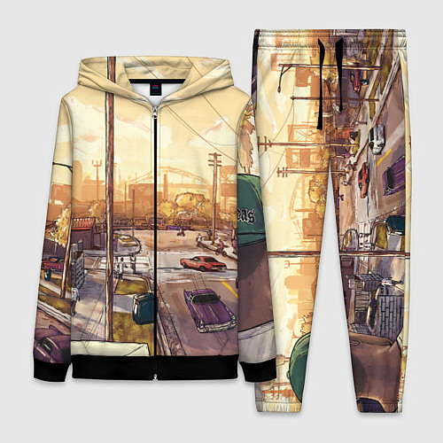 Женский костюм GTA San Andreas / 3D-Черный – фото 1